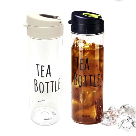 Tea Bottle  W/Strainer- 550ml B/W