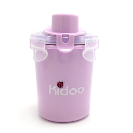 Kidoo Stainless Straw Bottle 250ml(Yellow Green or Purple)